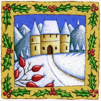 Fire årstider, vinter, 2015 (gouache) af Annalisa Morrocco