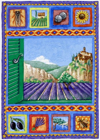 Provence, 2015 (gouache) af Annalisa Morrocco