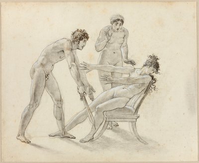 Hermione afviser Orestes af Anne-Louis Girodet de Roucy-Trioson