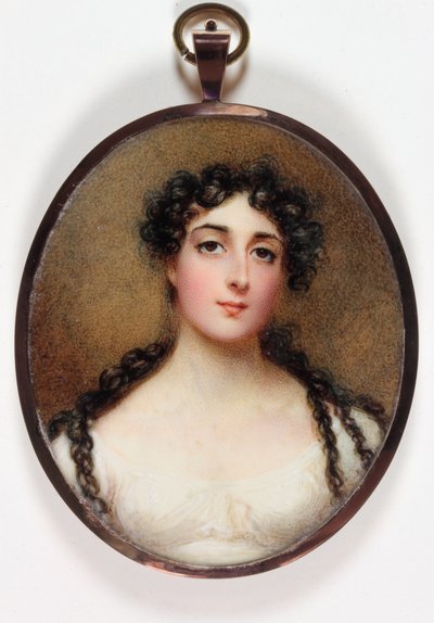 Selvportræt (emalje) af Anne  Wellesley