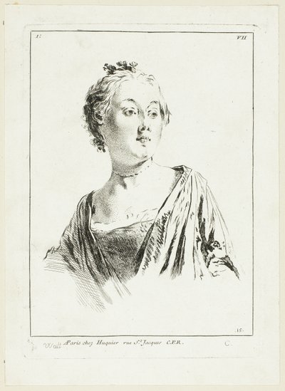 Kvindens hoved af Anne Claude Philippe Caylus