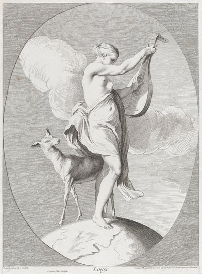 Høring, 1730-65. Skabere: Caylus, Anne-Claude-Philippe de, Etienne Fessard. af Anne Claude Philippe de Caylus, Etienne Fessard