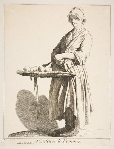 Apple-sælger, 1746. af Anne Claude Philippe de Caylus