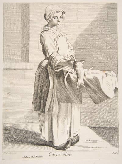 Fiskeforhandler, 1738. af Anne Claude Philippe de Caylus
