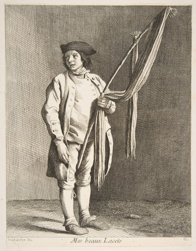 Snørehandler, 1738. af Anne Claude Philippe de Caylus