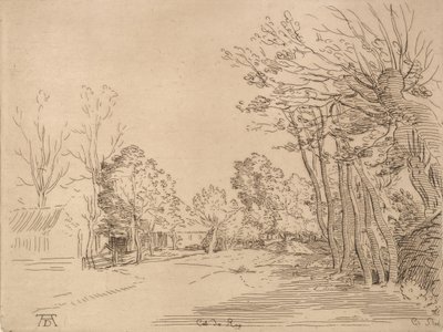Landskab efter Durer.n.d. af Anne Claude Philippe de Caylus