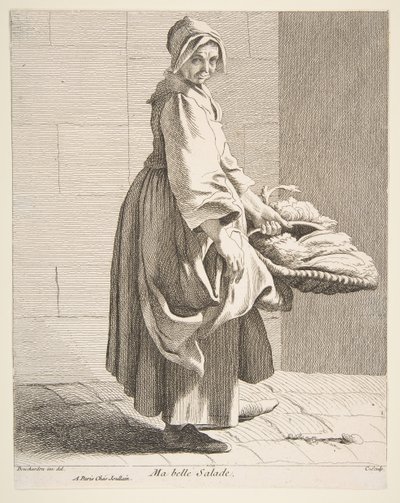 Salatsælger, 1742. af Anne Claude Philippe de Caylus