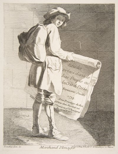 Billedsælger, 1738. af Anne Claude Philippe de Caylus