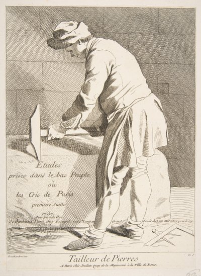 Stenhugger, 1737. af Anne Claude Philippe de Caylus