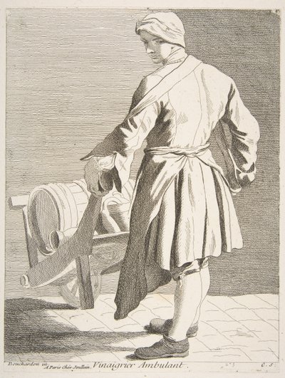 Vandrende eddikesælger, 1738. af Anne Claude Philippe de Caylus