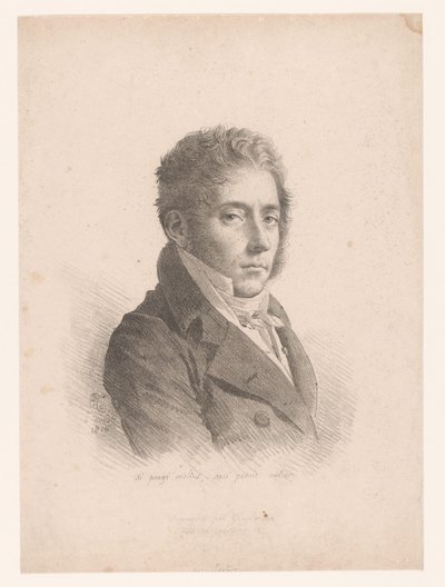 Portret af Marie Philippe Coupin de la Couperie Hvis malingen er bedre, kunne den ikke være bedre (titel på objektet) af Anne Louis Girodet Trioson