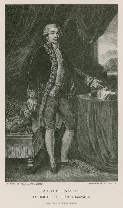 Carlo Buonaparte af Anne Louis Girodet de Roucy Trioson