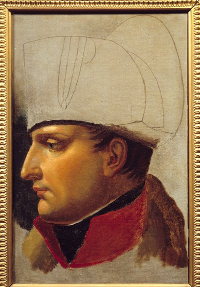 Portræt af Napoleon I (1769-1821) studie til overdragelse af nøgler til byen Wien den 13. november af Anne Louis Girodet de Roucy Trioson