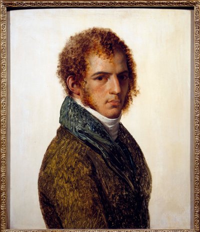 Portræt af maleren Benjamin Rolland Maleri af Anne Louis Girodet de Roucy-Trioson (Anne-Louis Girodet de Roucy Trioson af Anne Louis Girodet de Roucy Trioson