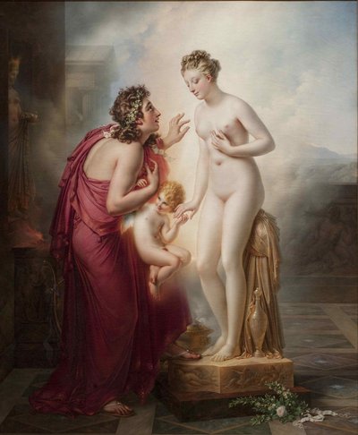 Pygmalion og Galatea, før 1819. af Anne Louis Girodet de Roucy Trioson