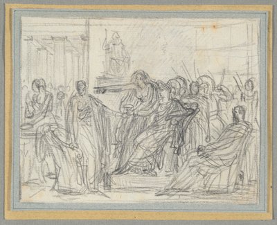 Scene fra Corneilles sidste akt af Anne Louis Girodet de Roucy Trioson