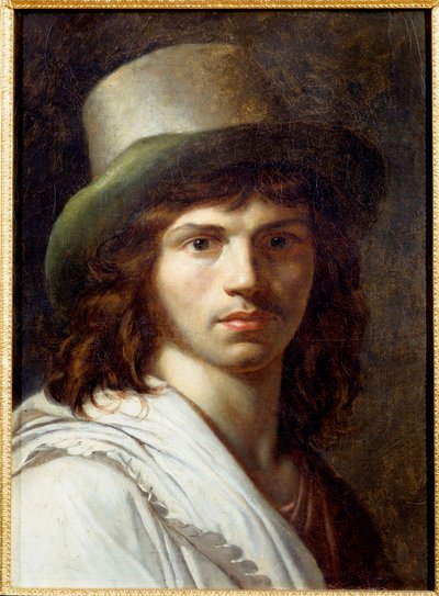 Selvportrætmaleri af Anne Louis Girodet de Roucy-Trioson af Anne Louis Girodet de Roucy Trioson