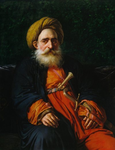 Portræt af Katchef Dahouth, Christian Mameluke, 1804. af Anne Louis Girodet de Roussy Trioson