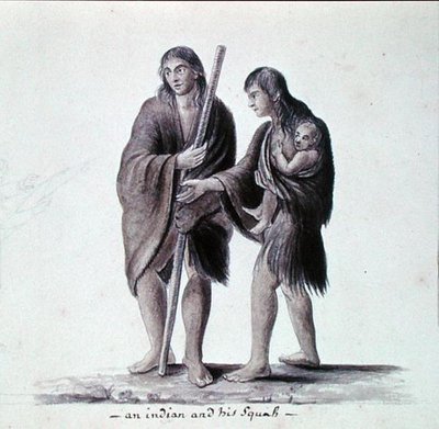 En indianer og hans squaw af Anne Marguerite Hyde de Neuville