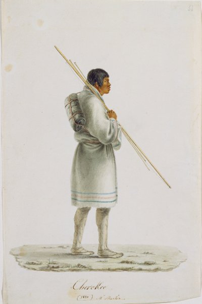 Cherokee, 1820 af Anne Marguerite Hyde de Neuville