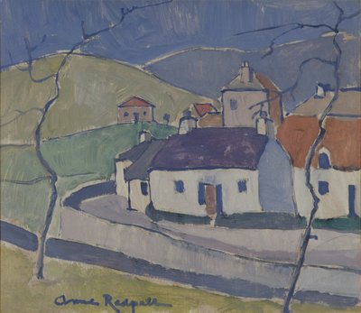 Gård ved Ruberslaw af Anne Redpath