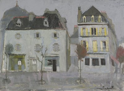 Huse, Concarneau af Anne Redpath