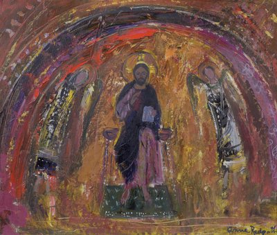 In a Chapel, Torcello (olie på lærred) af Anne Redpath