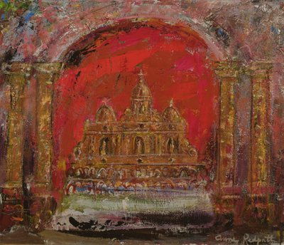 I en kirke i St. Paul (olie på lærred) af Anne Redpath