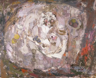 Bordplade, ca. 1961 (olie på hardboard) af Anne Redpath