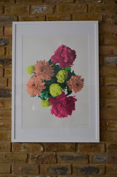 Blomstrende lykke indrammet, 2017 af Anne Storno