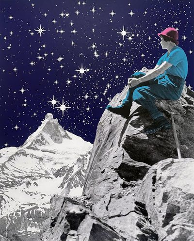 På toppen, 2023 (Screenprint) af Anne Storno