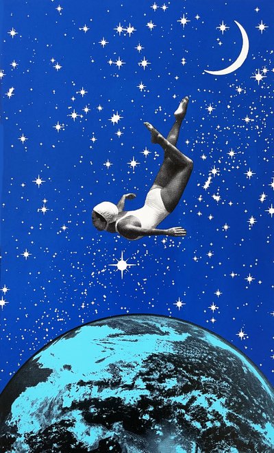Vægtløs, 2022 (screenprint) af Anne Storno
