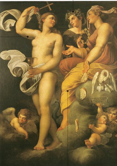 Allegori over teologiske dyder af Annibale Carracci