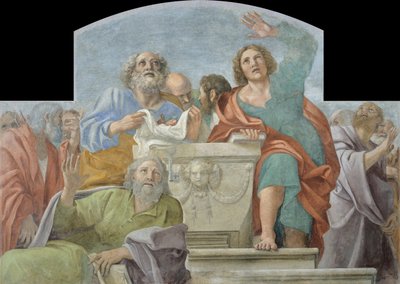 Apostle omkring den tomme grav, 1604-1607 af Annibale Carracci