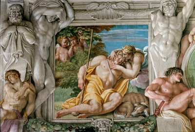 Diana og Endymion (Fresco af Annibale Carracci