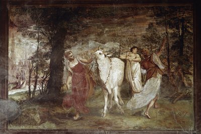 Europa fører Jupiter (Fresco af Annibale Carracci