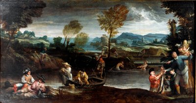 Fiskeri af Annibale Carracci