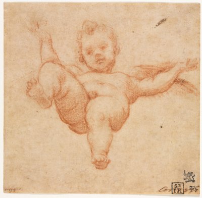 Flyvende Amor, ca. 1602. af Annibale Carracci