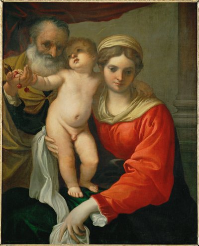 Madonna med kirsebær ... af Annibale Carracci