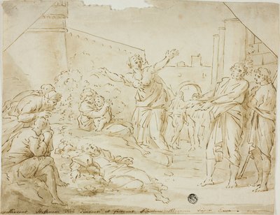 Sorg over Saint Stephens Lig af Annibale Carracci