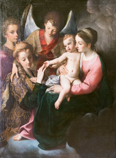 St Catherines mystiske bryllup af Annibale Carracci