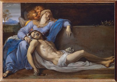 Pieta (maleri på kobber) af Annibale Carracci