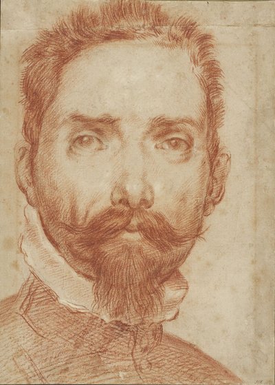 Portræt af lutspilleren Giulio Mascheroni af Annibale Carracci