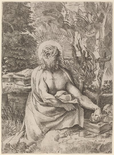 Sankt Hieronymus i ørkenen af Annibale Carracci