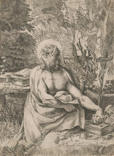 Sankt Hieronymus i ørkenen af Annibale Carracci