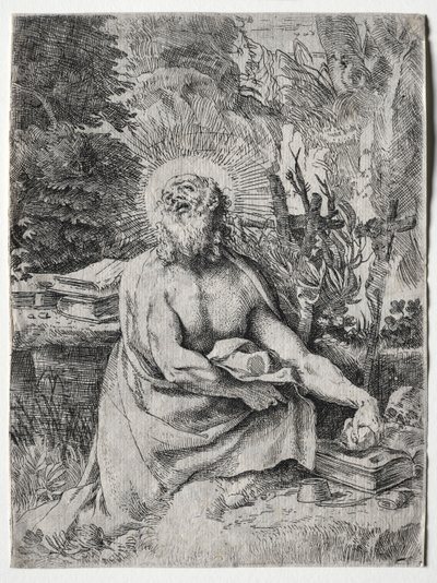 Sankt Jerome af Annibale Carracci