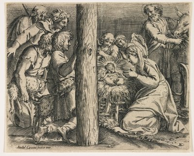 Hyrdernes tilbedelse, ca. 1606 af Annibale Carracci