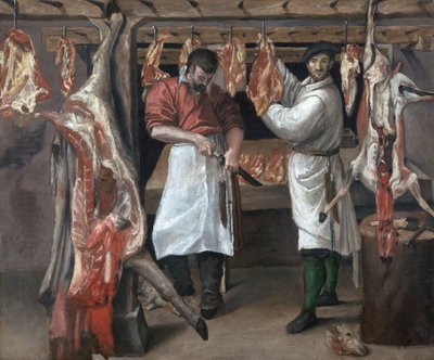 Slagterens butik af Annibale Carracci