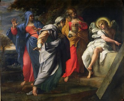 De hellige kvinder ved Kristi grav, ca. 1597-8 af Annibale Carracci