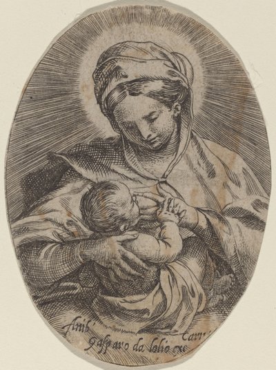 Madonna ammer Kristusbarnet af Annibale Carracci